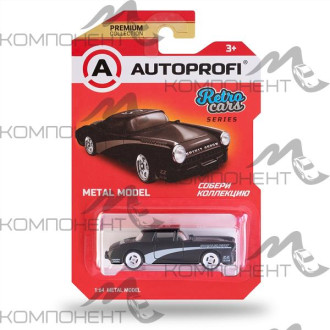 Машинка коллекционная 1:64, Серия RETRO CARS, RET-001, черный