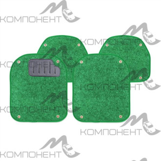 Вкладыши ковролиновые 4 пр. AUTOPROFI, для ковриков зеленый