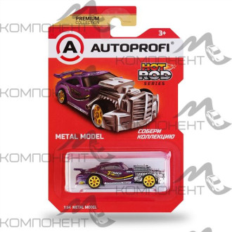 Машинка коллекционная 1:64, Серия HOT ROD, ROD-001, фиолетовый