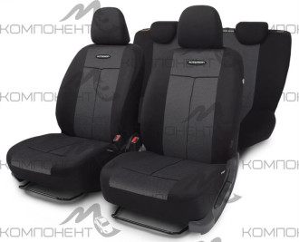 Авточехлы полиэстер/сетка 9пр. TT универс. AIR MESH AIRBAG черн./черн.