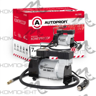 Компрессор 40л/мин 7АТМ AUTOPROFI 12V/14A 150W в прикурив. шланг 1м, сумка