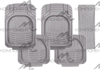 Коврик салона 5пр. AUTOPROFI термопласт серые (73*52/48*52/70/29) вырезаемые ванночки