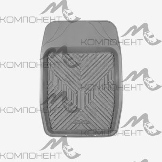 Коврик салона 1пр. AUTOPROFI термопласт передн. серый 69*48см вырезаемая ванночка