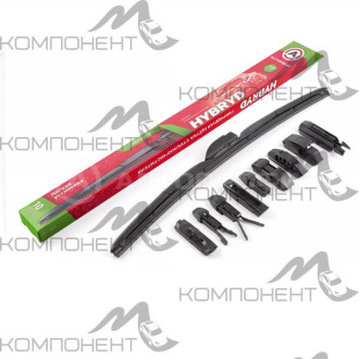 Щетка стеклоочистителя гибридная 50см/20" AUTOPROFI 10 адаптеров