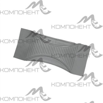 Коврик салона-перемычка AUTOPROFI ПВХ серый 60*26см