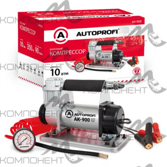 Компрессор 90л/мин 10 АТМ AUTOPROFI 12V/30A 350W от АКБ шланг 5м, сумка