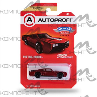 Машинка коллекционная 1:64, Серия MUSCLE CARS, MUS-001, красный