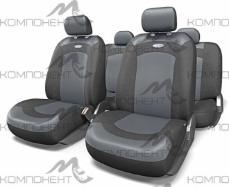 Авточехлы велюр/сетка 8пр. EXTREME универс. AIR MESH черн.