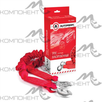 Трос динамический строп-лента 3т (2 крюка длина 1,5-4м) AUTOPROFI