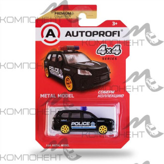 Машинка коллекционная 1:64, Серия 4X4, 4X4-001, черный