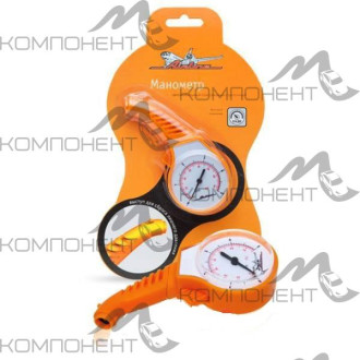 Манометр AIRLINE для легковых а/машин в пласт. корп. стрел. 5АТМ