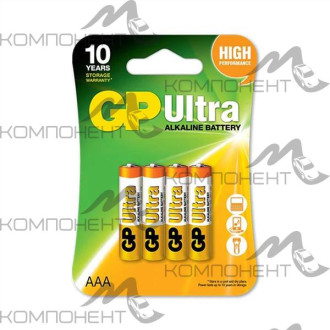 Элемент питания LR03 AAA BL 4 ULTRA DIGITAL GP