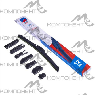 Щетка стеклоочистителя бескаркасная 30см/12" DOUBLE FORCE