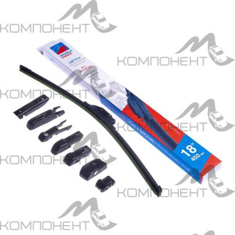 Щетка стеклоочистителя бескаркасная 45см/18" DOUBLE FORCE