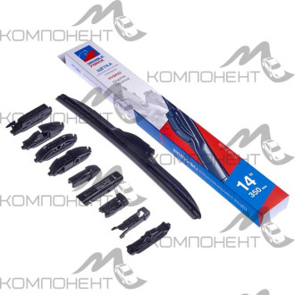 Щетка стеклоочистителя гибридная 35см/14" DOUBLE FORCE