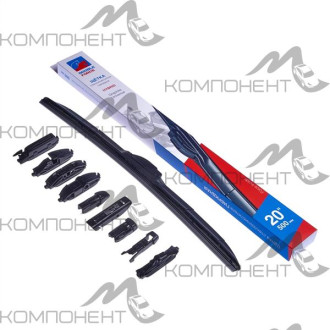 Щетка стеклоочистителя гибридная 50см/20" DOUBLE FORCE