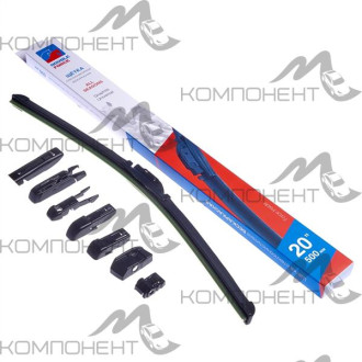 Щетка стеклоочистителя бескаркасная 50см/20" DOUBLE FORCE