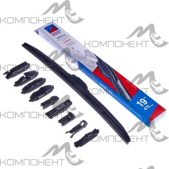 Щетка стеклоочистителя гибридная 47.5см/19" DOUBLE FORCE