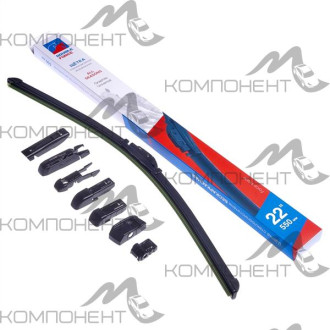 Щетка стеклоочистителя бескаркасная 55см/22" DOUBLE FORCE