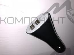 Зарядное устройство Dual USB от прикуривателя DC 12-24В (удлиненный)