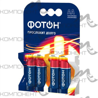 Элемент питания LR06 AA OP 4 ФОТОН
