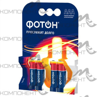 Элемент питания LR03 AAA OP 4 ФОТОН