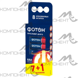 Элемент питания LR03 AAA PB 8 ФОТОН