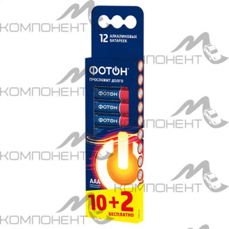 Элемент питания LR03 AAA PB 12 ФОТОН