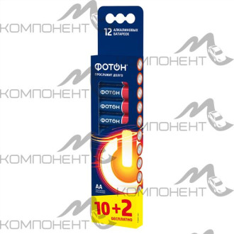 Элемент питания LR06 AA PB 12 ФОТОН