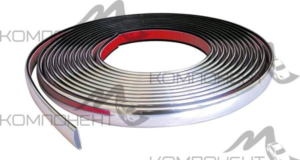 Молдинг декоративный самоклеющийся хром (кант 6мм)