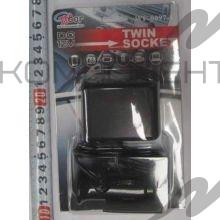 Разветвитель прикуривателя 2 в 1  WF-0097 IN-CAR