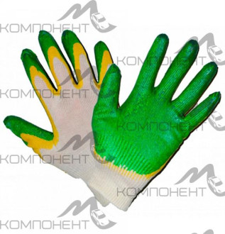 Перчатки х/б двойной облив