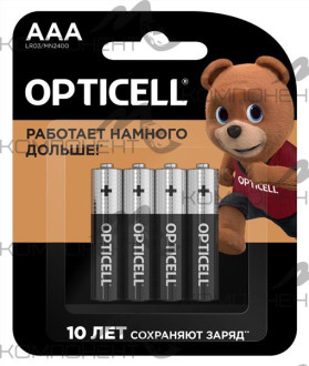 Элемент питания LR03 AAA BL 4 OPTICELL