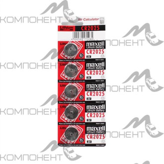 Элемент питания для автосигнализаций CR 2025 BL5 MAXELL