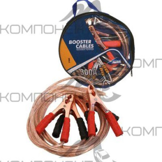 Провода стартерные 300А NOVA BRIGHT 2,5м с прозрачной изоляцией сумка до -30°