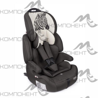 Автокресло детское SIGER "Стар ISOFIX", гр. I/II/III, серо-бежевый люкс, зебра
