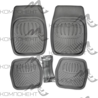 Коврик салона 5пр. SKYWAY Rain-2 полиуретан серый (69*48/26*60*48*48) ванночка