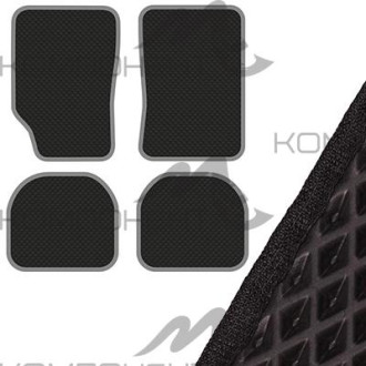 Коврик салона 4пр. SKYWAY EVA левый руль черный (68*47/68*46)