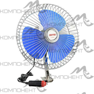 Автовентилятор 6' 12V  SKYWAY винт. крепление металл-пластик