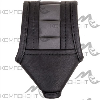 Чехол рычага АКПП SKYWAY кож. зам круг Черный/Серый