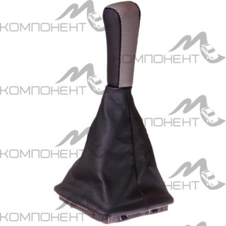 Ручка КПП SKYWAY кожа иск. LADA PRIORA с чехлом Серая