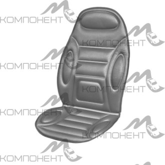 Подогрев сиденья SKYWAY со спинкой терм-р (2реж.) 116*52см 12V Серый
