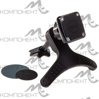 Держатель телефона магнитный на дефлектор SKYWAY короткая ножка Черный