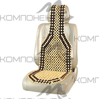 Накидка на сиденье дерево SKYWAY Massage-04 массажная светлое дерево/рисунок темный