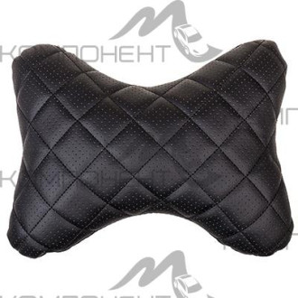 Подушка на подголовник кожа иск. перф. SKYWAY 30*23 Черная