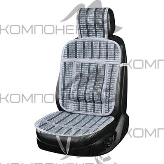 Накидка на сиденье папирус SKYWAY Summer-04 с поддержкой спины серый