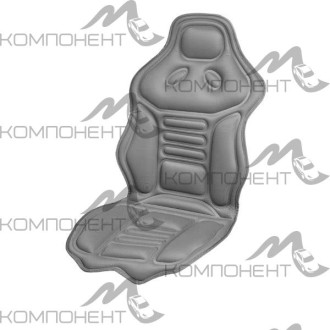 Подогрев сиденья SKYWAY со спинкой терм-р (2реж.) 116*52см 12V Серый