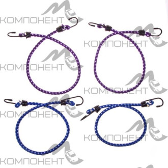 Резинка для крепления багажа  60см/8мм метал. Крюк SKYWAY 4шт