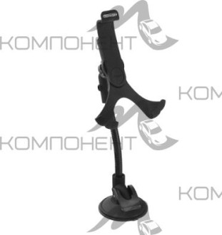 Держатель телефона на лобовое стекло и панель SKYWAY гибкая ножка черный