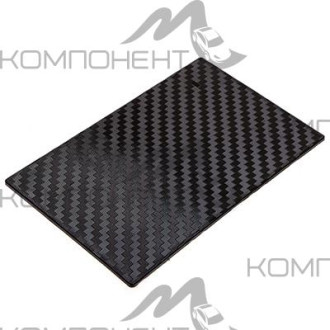 Коврик панели противоскользящий SKYWAY 195*120*4мм плоский принт карбон